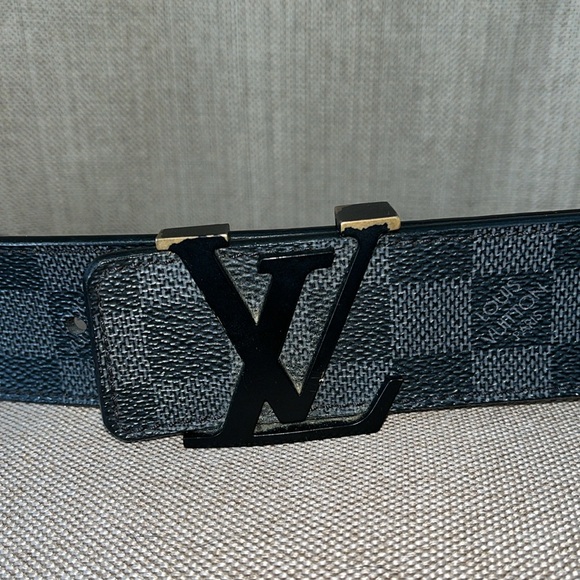 Authentic Louis Vuitton Damier Graphite Belt M9808 90/36 - Picture 1 of 8